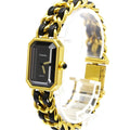 Chanel Premiere Rock Quartz Watch Plated Metal And Leather Watch (Pre-Owned)