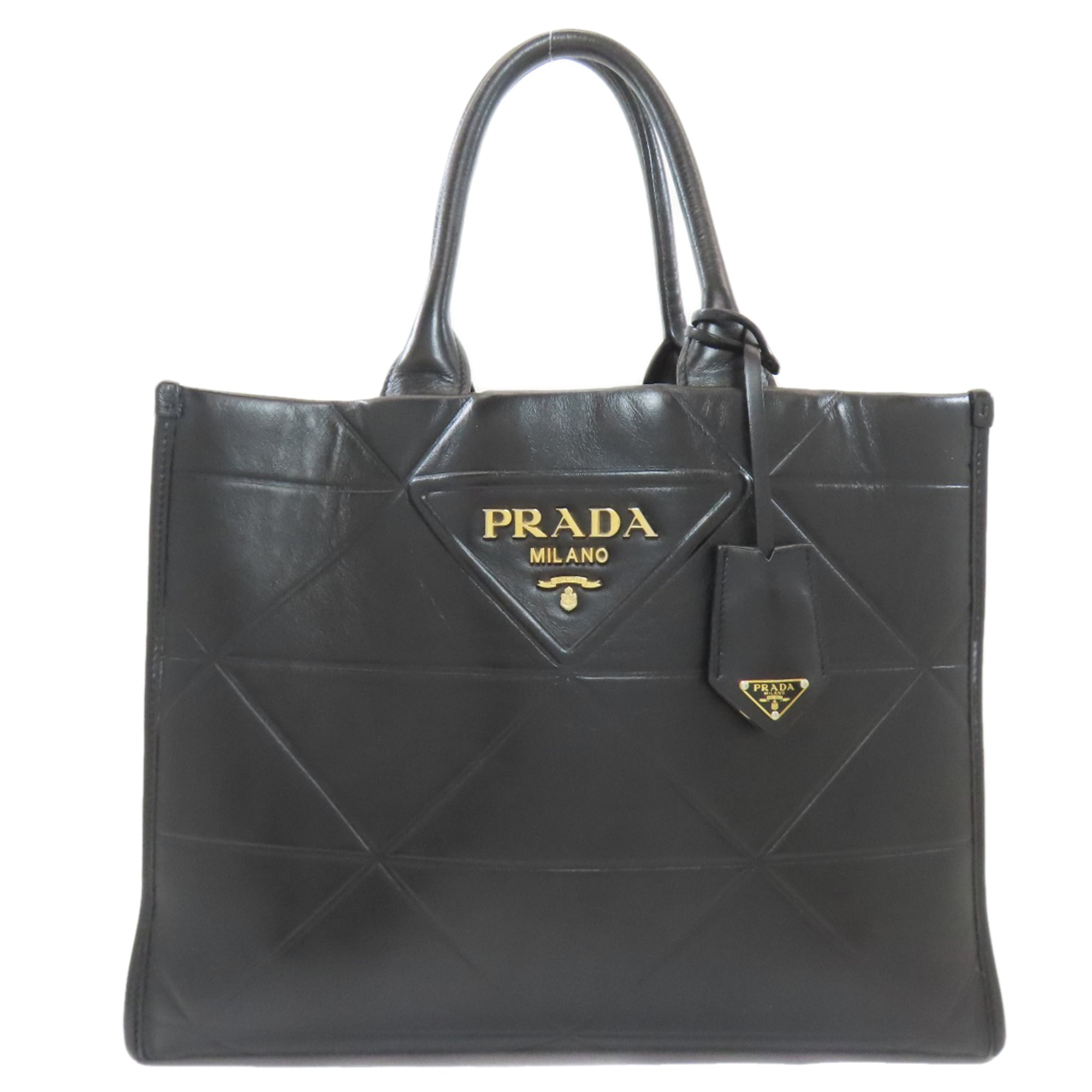 Prada Black Leather Handbag (Pre-Owned)