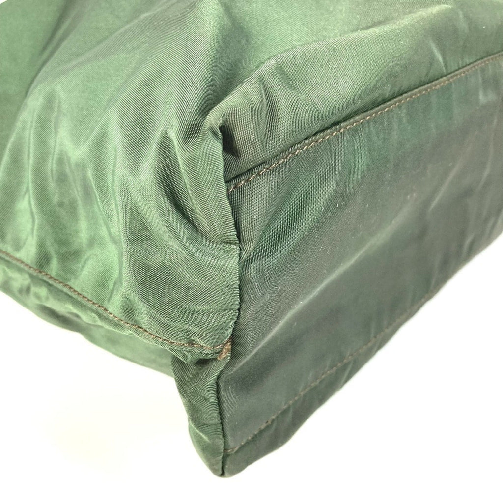 Prada Khaki Nylon Shoulder Bag Tote Bag (Pre-Owned)