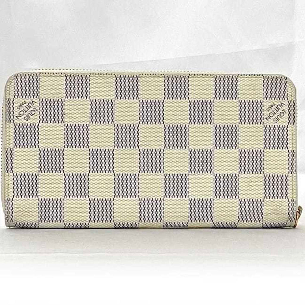 Louis Vuitton Gray White Damier Canvas Long Wallet (Bi-Fold) (Pre-Owned)