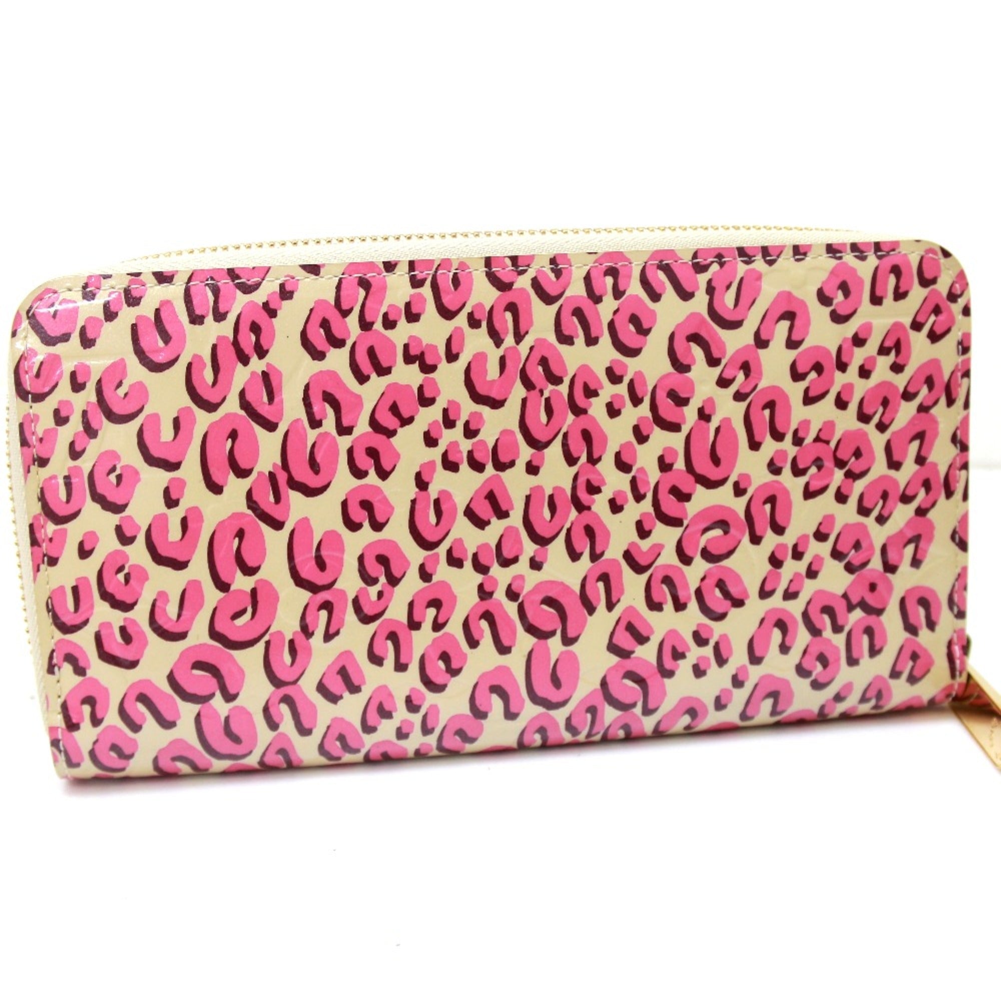 Louis Vuitton Pink Leather Long Wallet (Bi-Fold) (Pre-Owned)