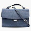 Fendi Navy Leather Handbag Shoulder Bag (Pre-Owned)
