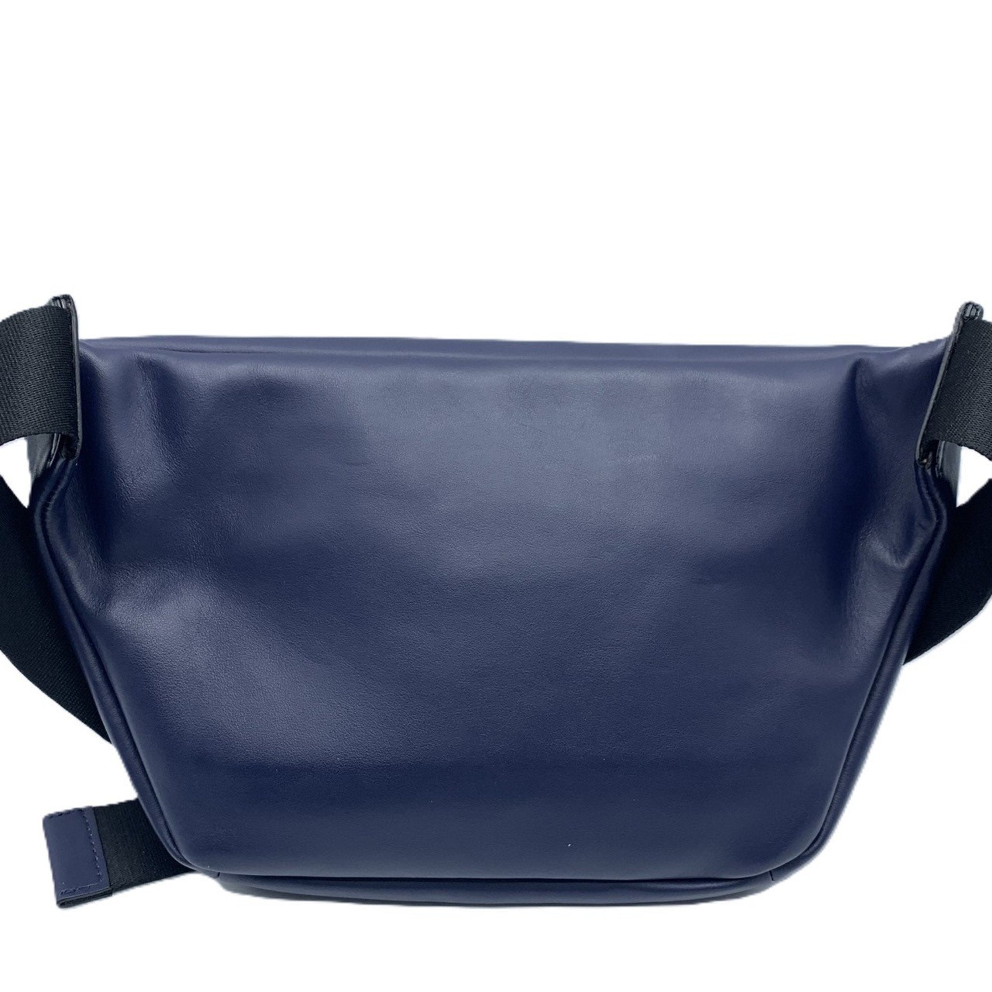Fendi Navy Leather Fanny Pack (Pre-Owned)