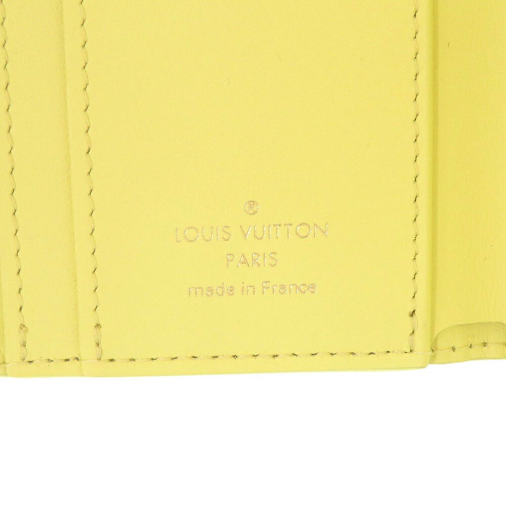 Louis Vuitton Yellow Leather Wallet (Tri-Fold) (Pre-Owned)