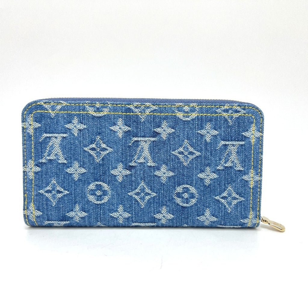 Louis Vuitton Monogram Denim Blue Monogram Denim Long Wallet (Bi-Fold) (Pre-Owned)