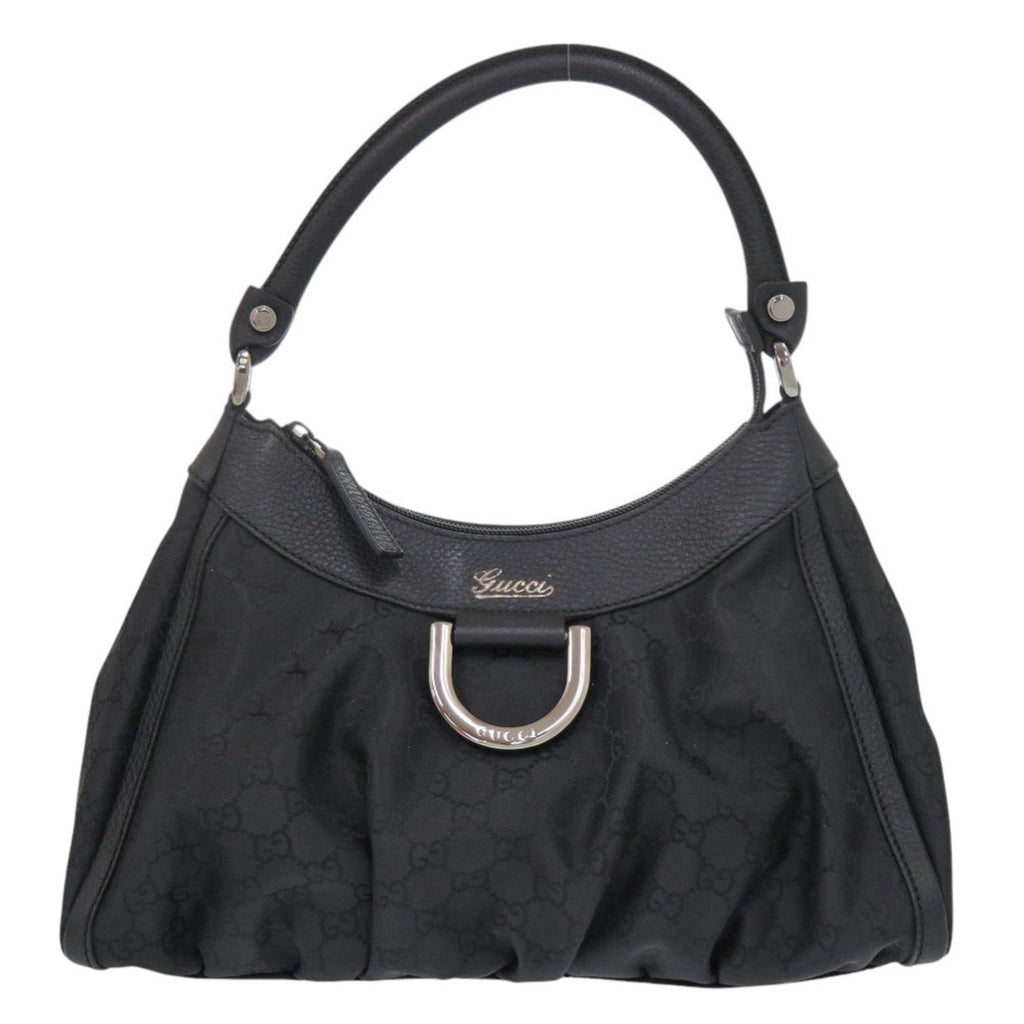 Gucci Black Nylon Handbag Shoulder Bag (Pre-Owned)