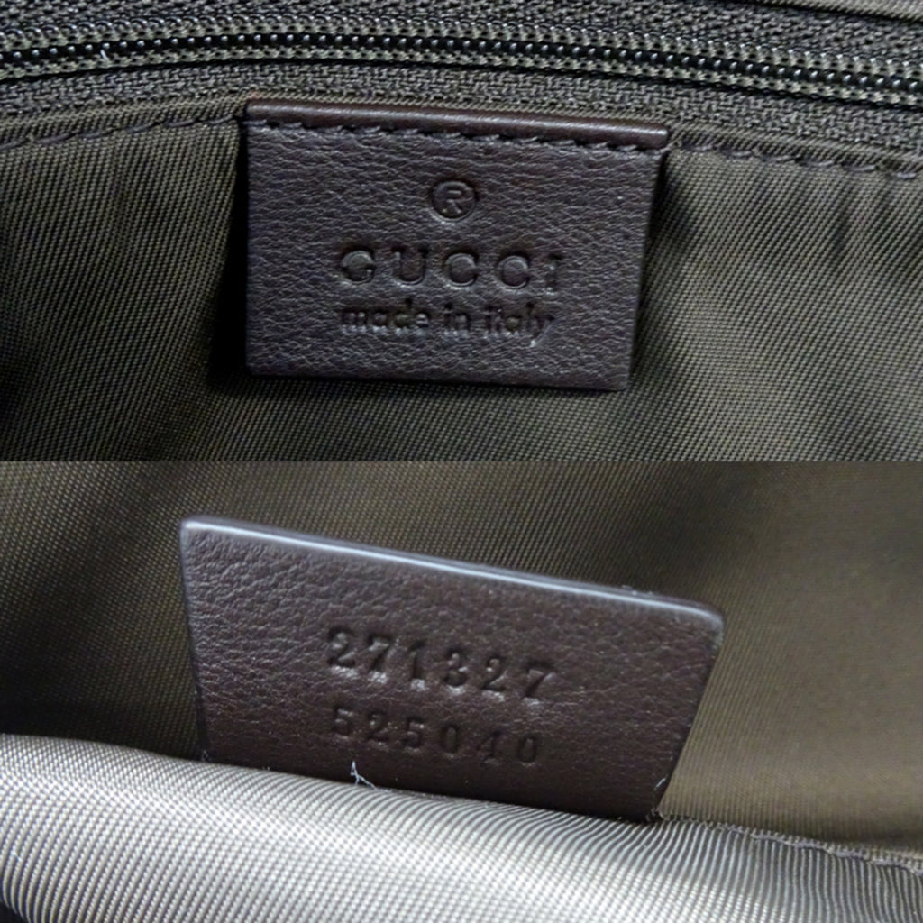 Gucci Brown Gg Supreme Leather Backpack (Pre-Owned)