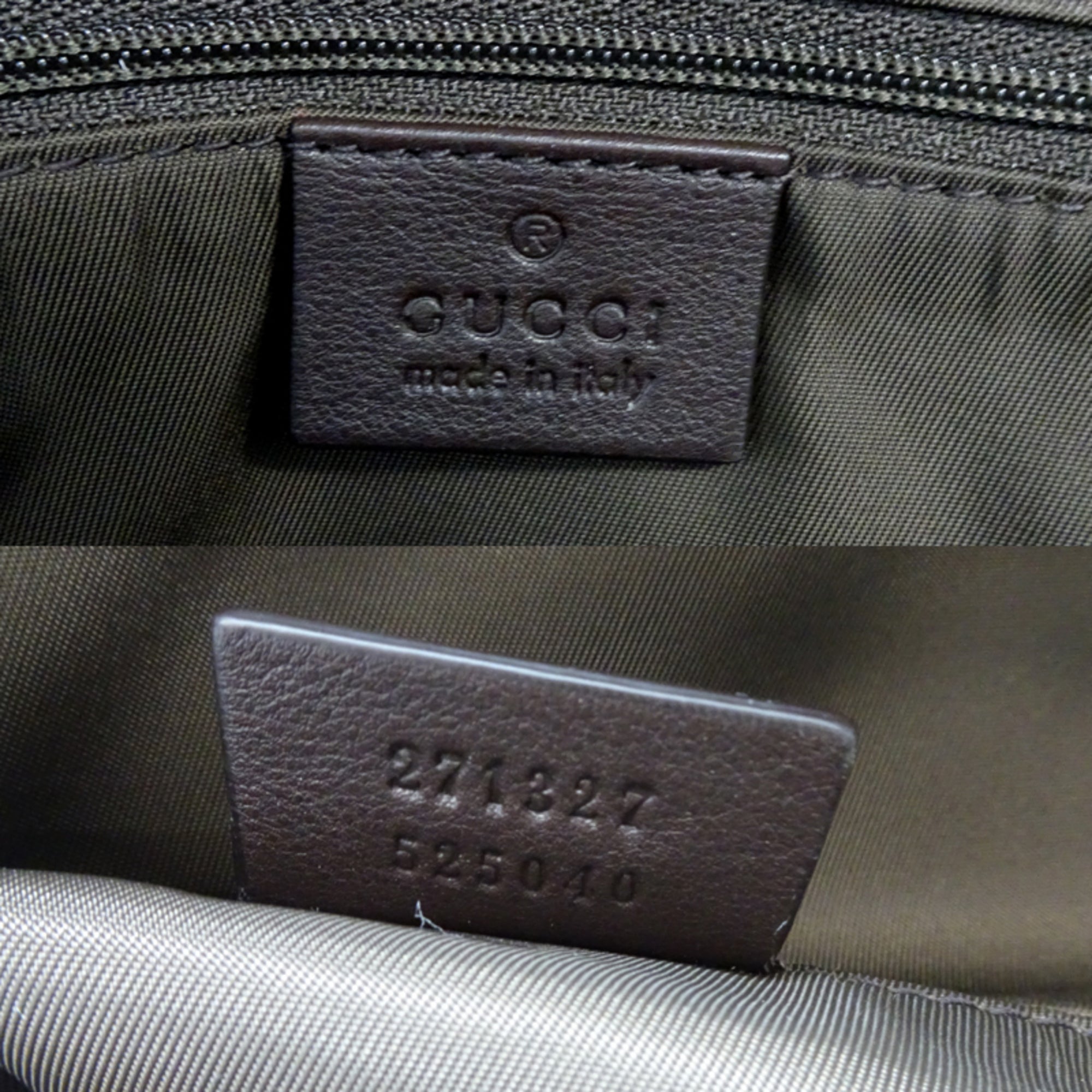 Gucci Brown Gg Supreme Leather Backpack (Pre-Owned)