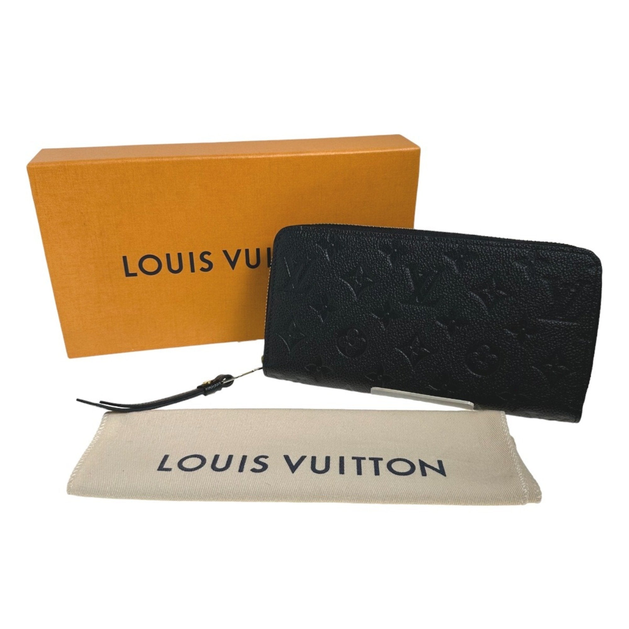 Louis Vuitton Black Monogram Empreinte Long Wallet (Bi-Fold) (Pre-Owned)