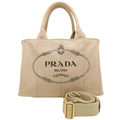 Prada Beige Canvas Handbag (Pre-Owned)