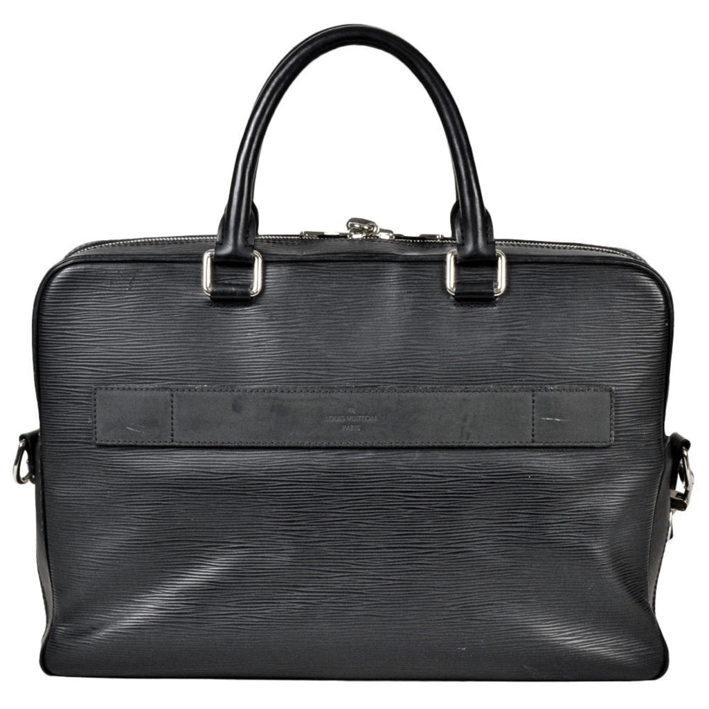 Louis Vuitton Black Noir Epi Leather Shoulder Bag (Pre-Owned)