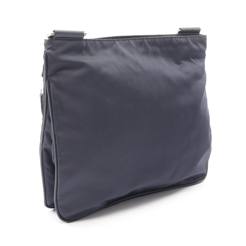 Prada Navy Nylon Saffiano Triangle Handbag Shoulder Bag (Pre-Owned)