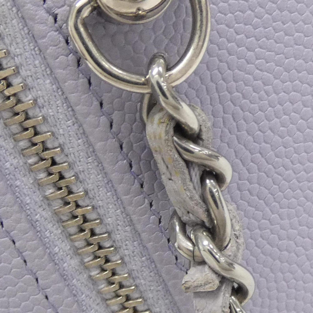 Chanel Light Purple Grained Calfskin Shoulder Bag (Pre-Owned)