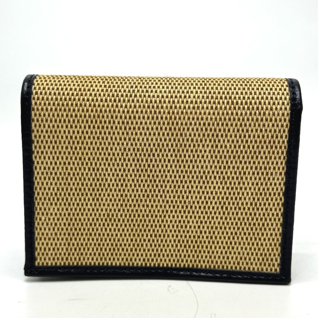 Gucci Beige Canvas Leather Wallet (Tri-Fold) (Pre-Owned)