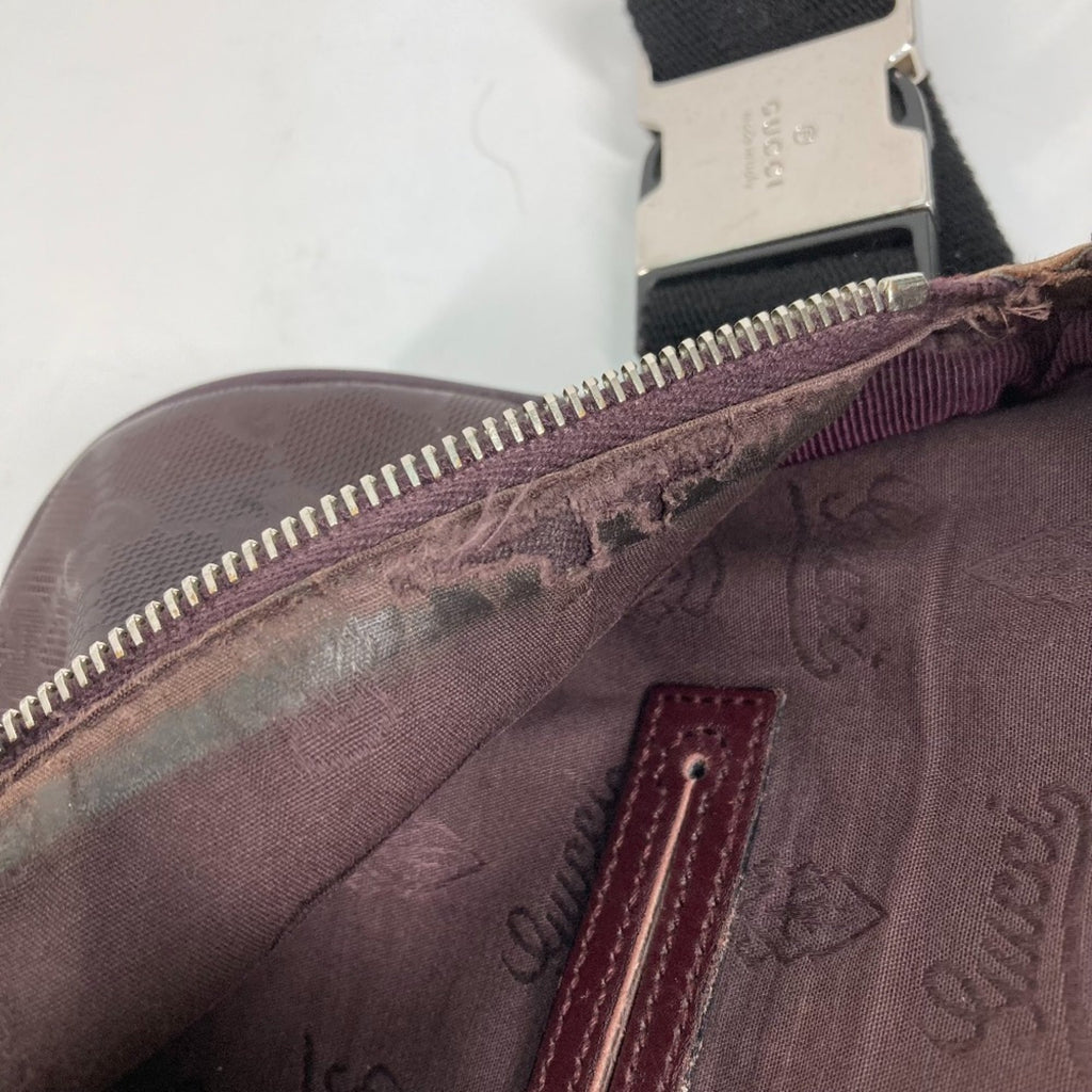 Gucci Purple Pvc Leather Shoulder Bag Sling Bag (Pre-Owned)