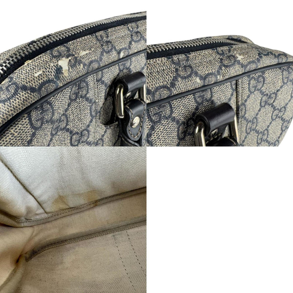Gucci Navy Gg Supreme Handbag (Pre-Owned)