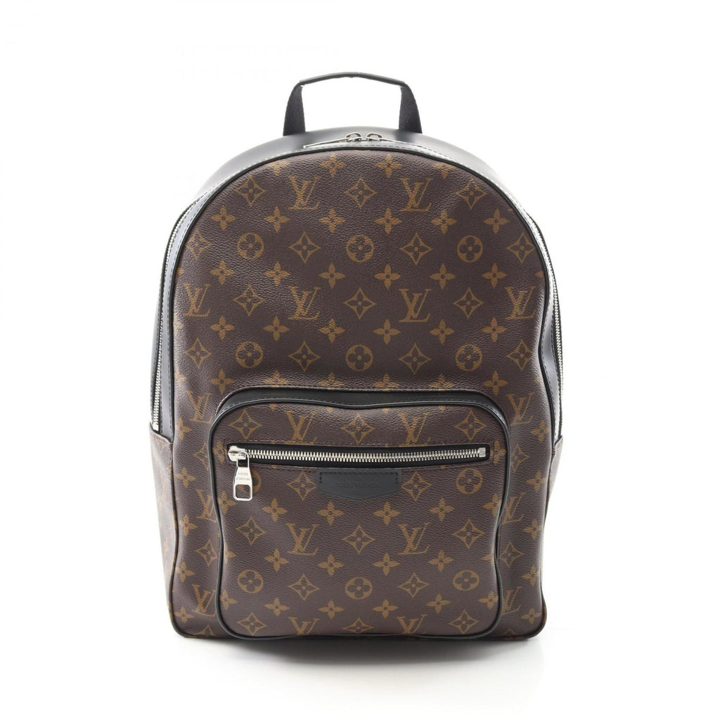 Louis Vuitton Black Brown Monogram Macassar Coated Canvas Monogram Pvc Leather Backpack (Pre-Owned)