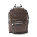 Louis Vuitton Black Brown Monogram Macassar Coated Canvas Monogram Pvc Leather Backpack (Pre-Owned)