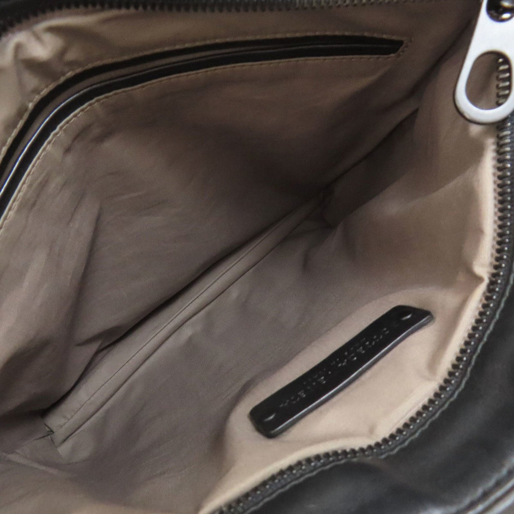 Bottega Veneta Black Leather Shoulder Bag (Pre-Owned)