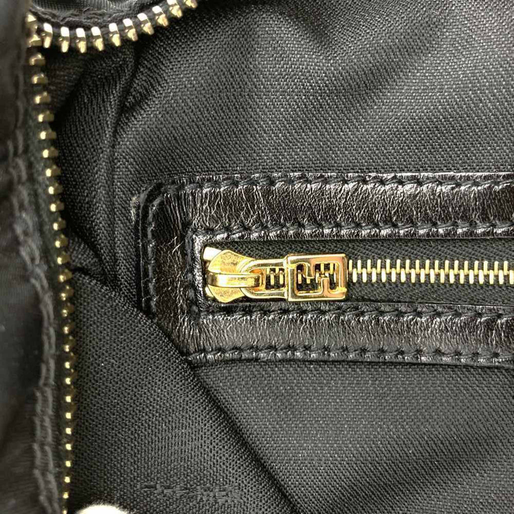 Fendi Black Nylon Leather Shoulder Bag (Pre-Owned)