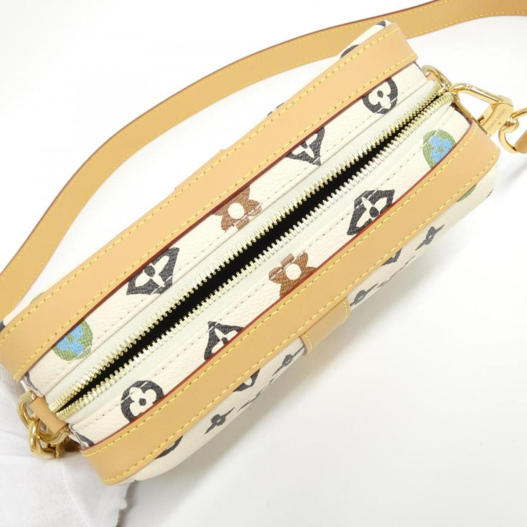 Louis Vuitton Ivory Multi-Color Vanilla Coated Canvas Shoulder Bag (Pre-Owned)