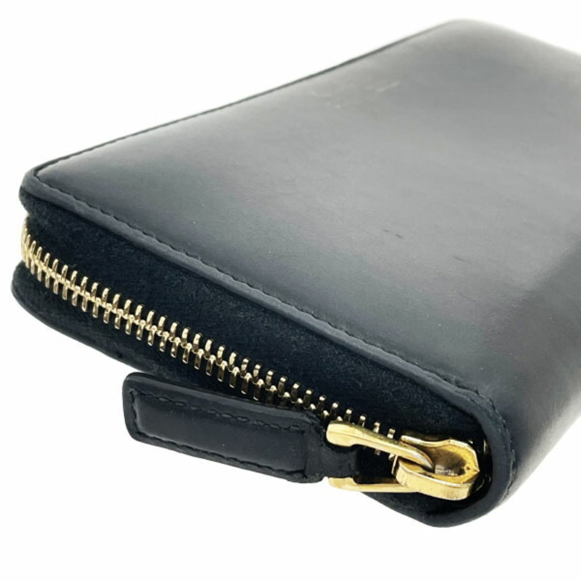 Gucci Black Leather Long Wallet (Bi-Fold) (Pre-Owned)
