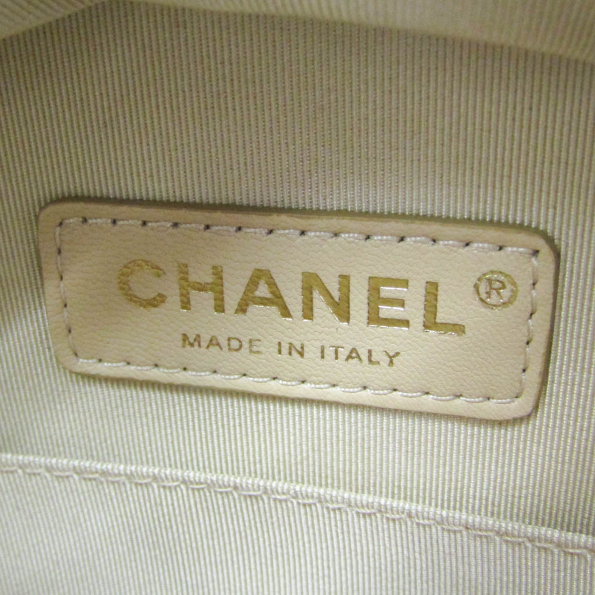 Chanel Round As Earth Crossbody Bag Glazed Calfskin Pink Leather Shoulder Bag Bag (Pre-Owned)