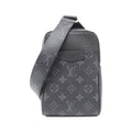Louis Vuitton Taigarama Black Coated Canvas Leather Shoulder Bag (Pre-Owned)