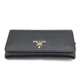 Prada Black Saffiano Long Wallet (Bi-Fold) (Pre-Owned)