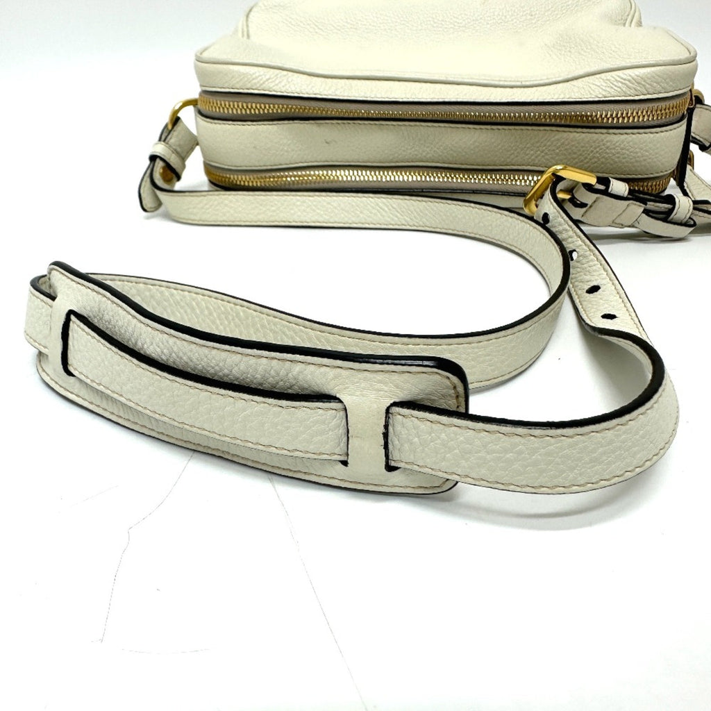 Prada White Leather Shoulder Bag (Pre-Owned)
