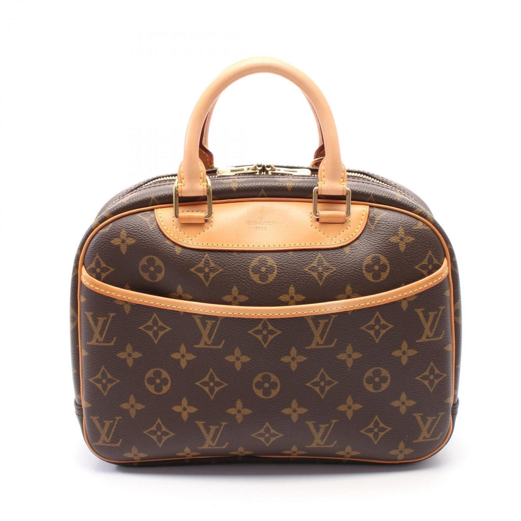 Louis Vuitton Brown Coated Canvas Pvc Monogram Leather Handbag (Pre-Owned)
