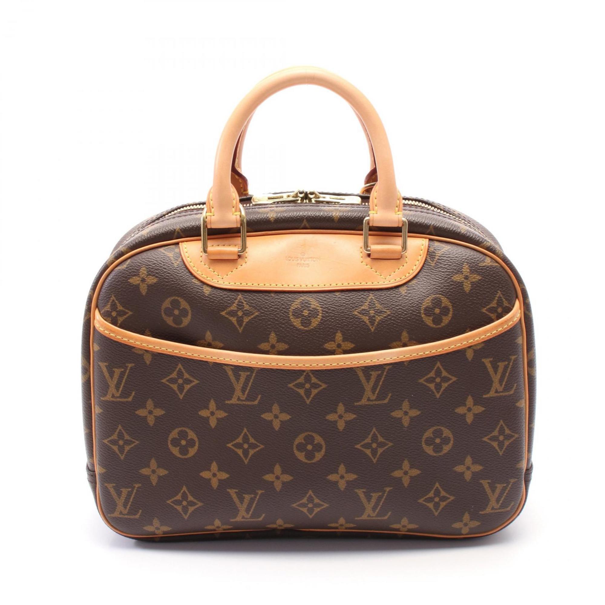 Louis Vuitton Brown Coated Canvas Pvc Monogram Leather Handbag (Pre-Owned)