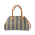 Fendi Brown Coated Canvas Handbag (Pre-Owned)