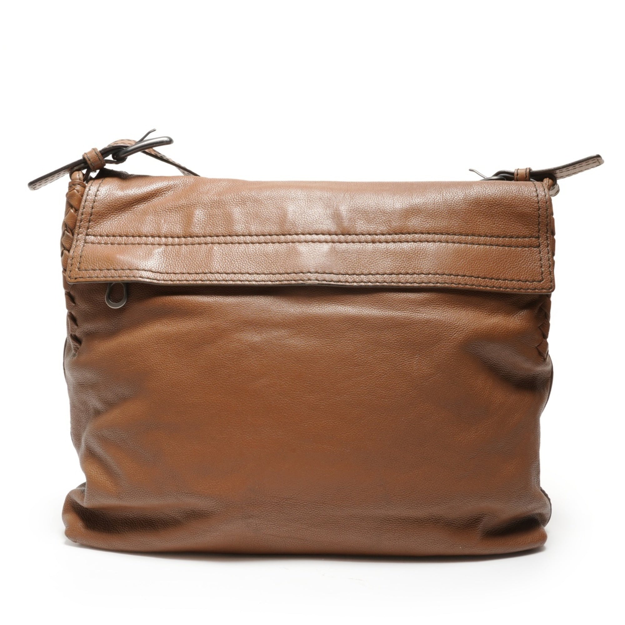Bottega Veneta Brown Leather Shoulder Bag (Pre-Owned)