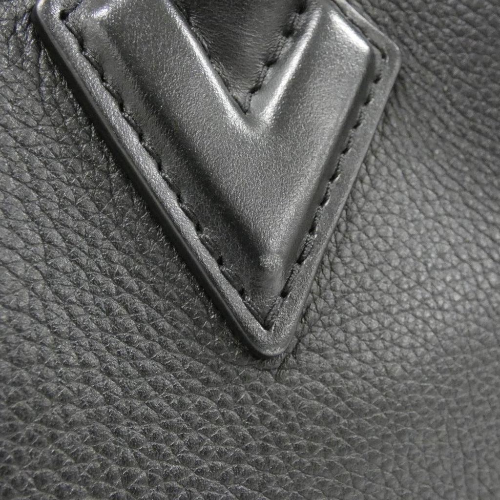 Louis Vuitton Black Coated Canvas Leather Handbag (Pre-Owned)