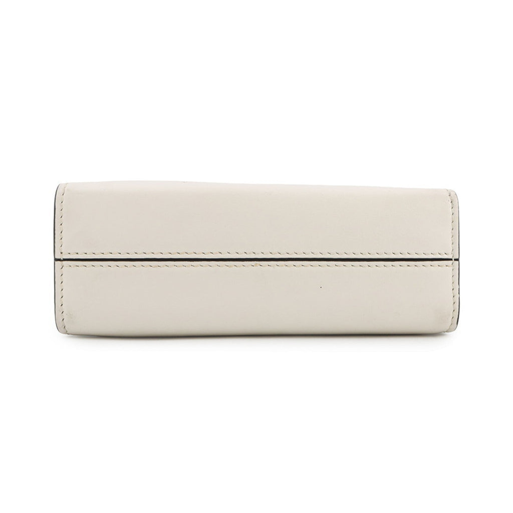 Prada White Leather Handbag Shoulder Bag (Pre-Owned)