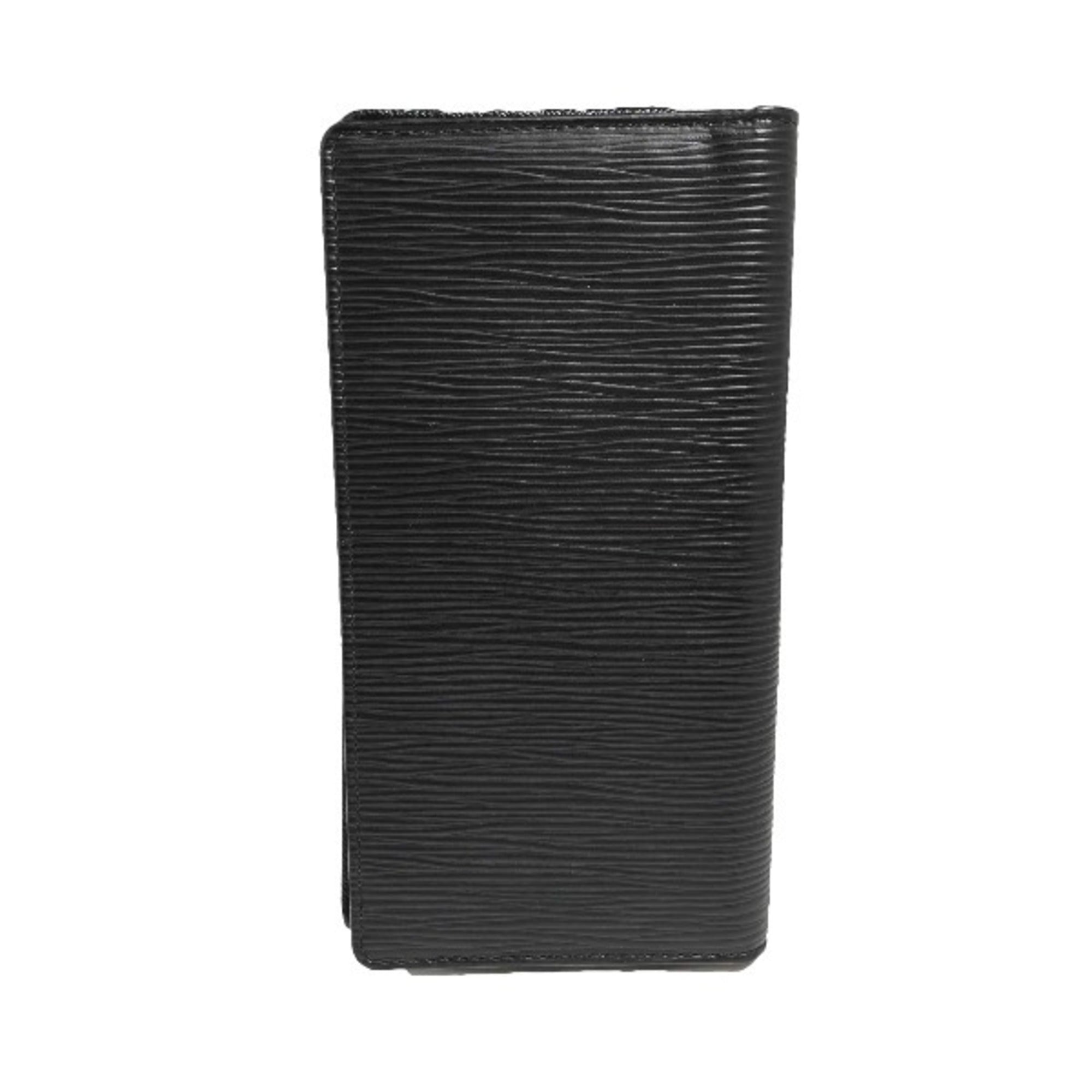 Louis Vuitton Epi Noir Epi Leather Long Wallet (Bi-Fold) (Pre-Owned)