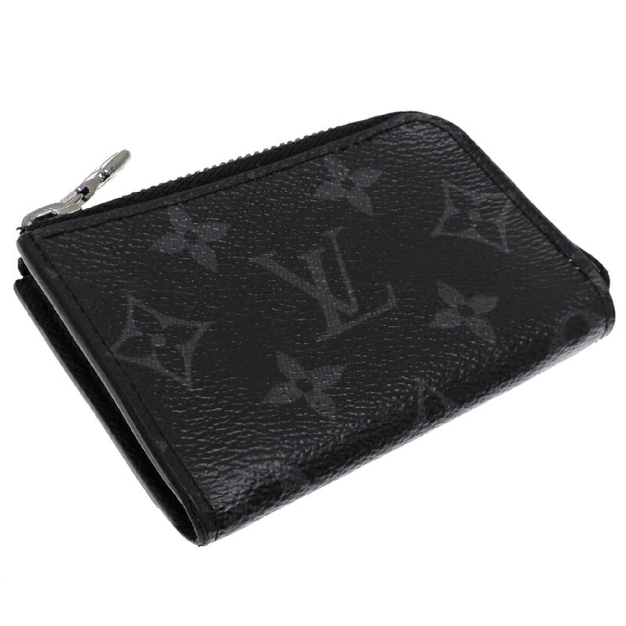 Louis Vuitton Black Monogram Eclipse Coin Purse/Coin Case (Pre-Owned)