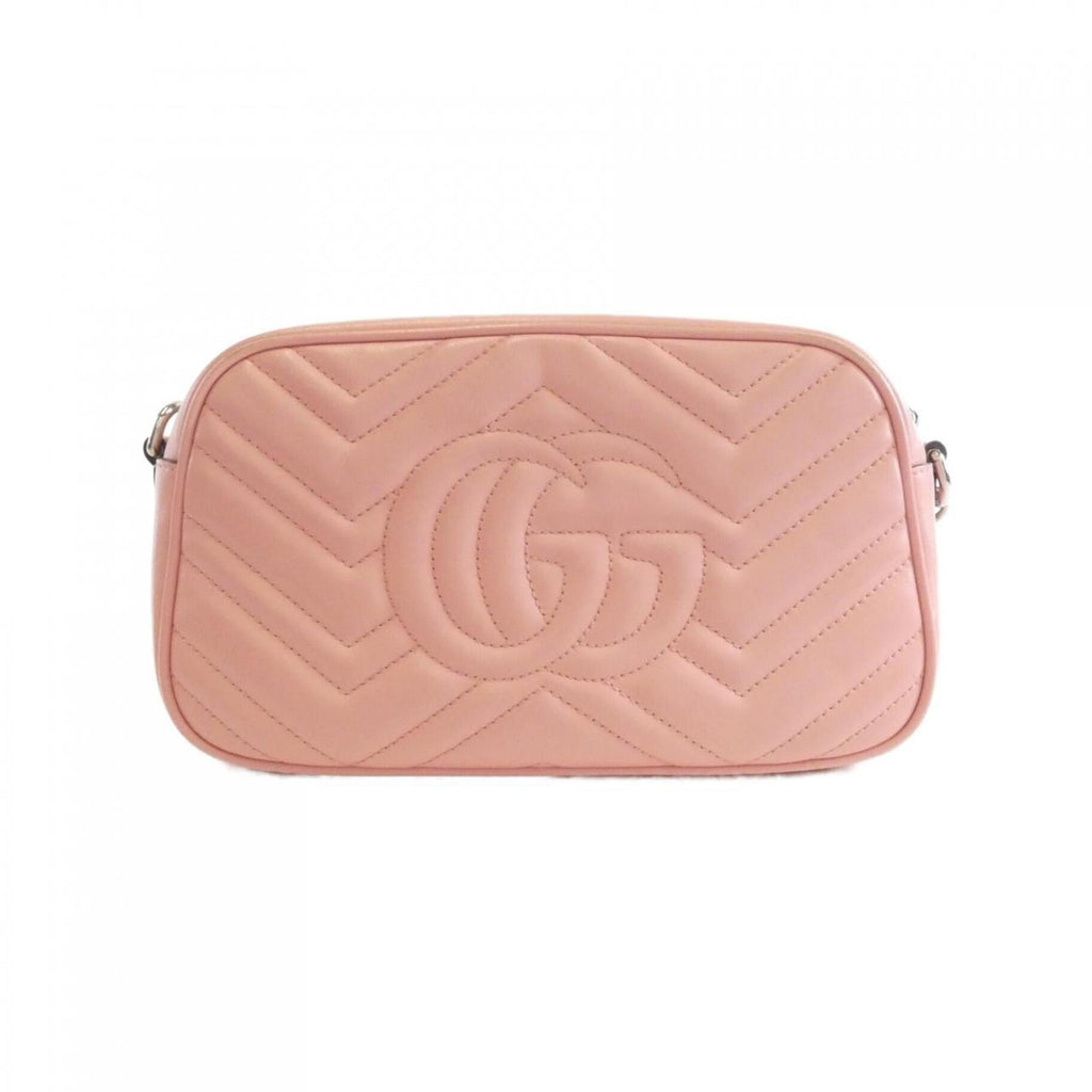 Gucci Pink Leather Shoulder Bag (Pre-Owned)