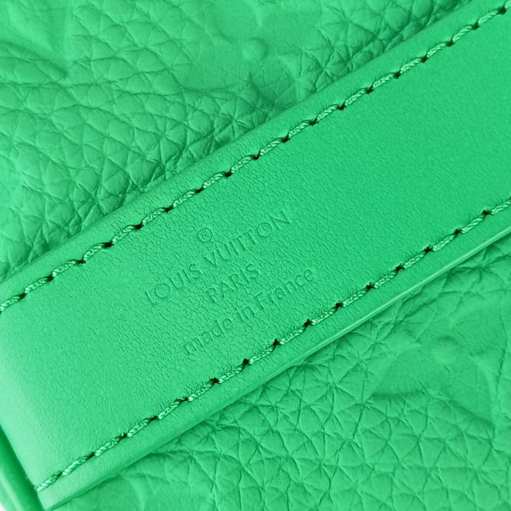 Louis Vuitton Green Leather Handbag Shoulder Bag (Pre-Owned)