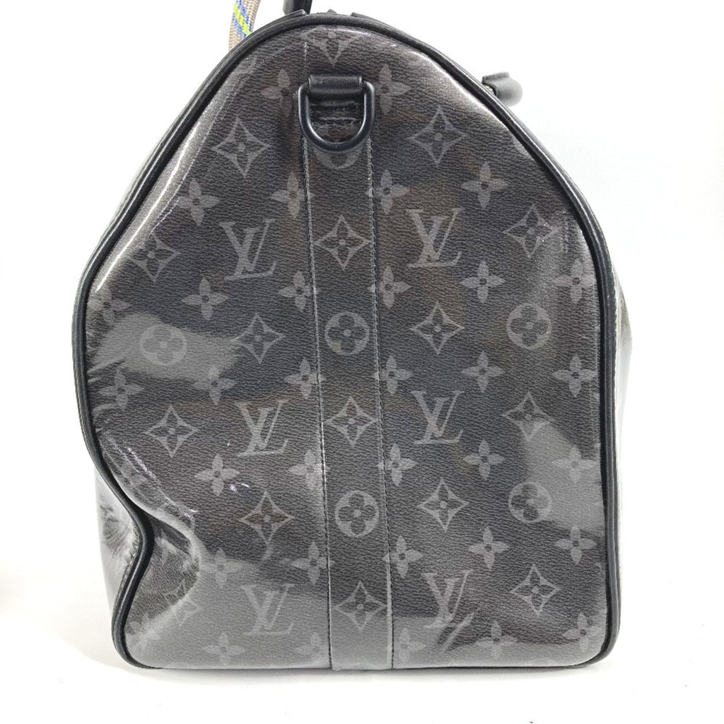 Louis Vuitton Monogram Eclipse Black Monogram Eclipse Boston Bag Shoulder Bag (Pre-Owned)