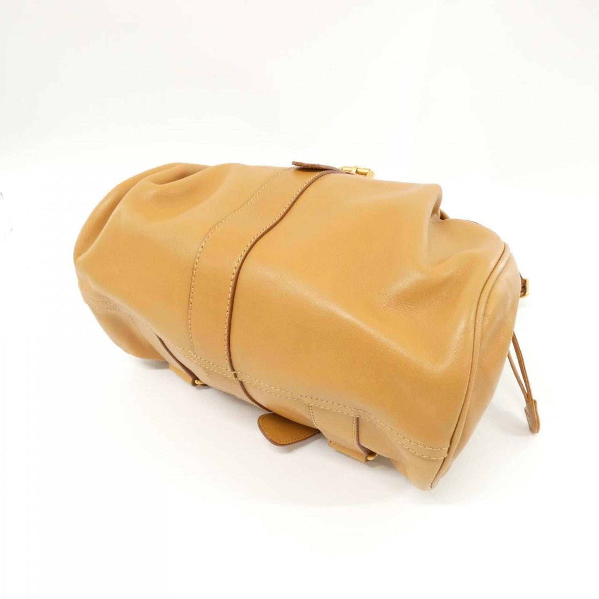 Gucci Beige Leather Backpack (Pre-Owned)