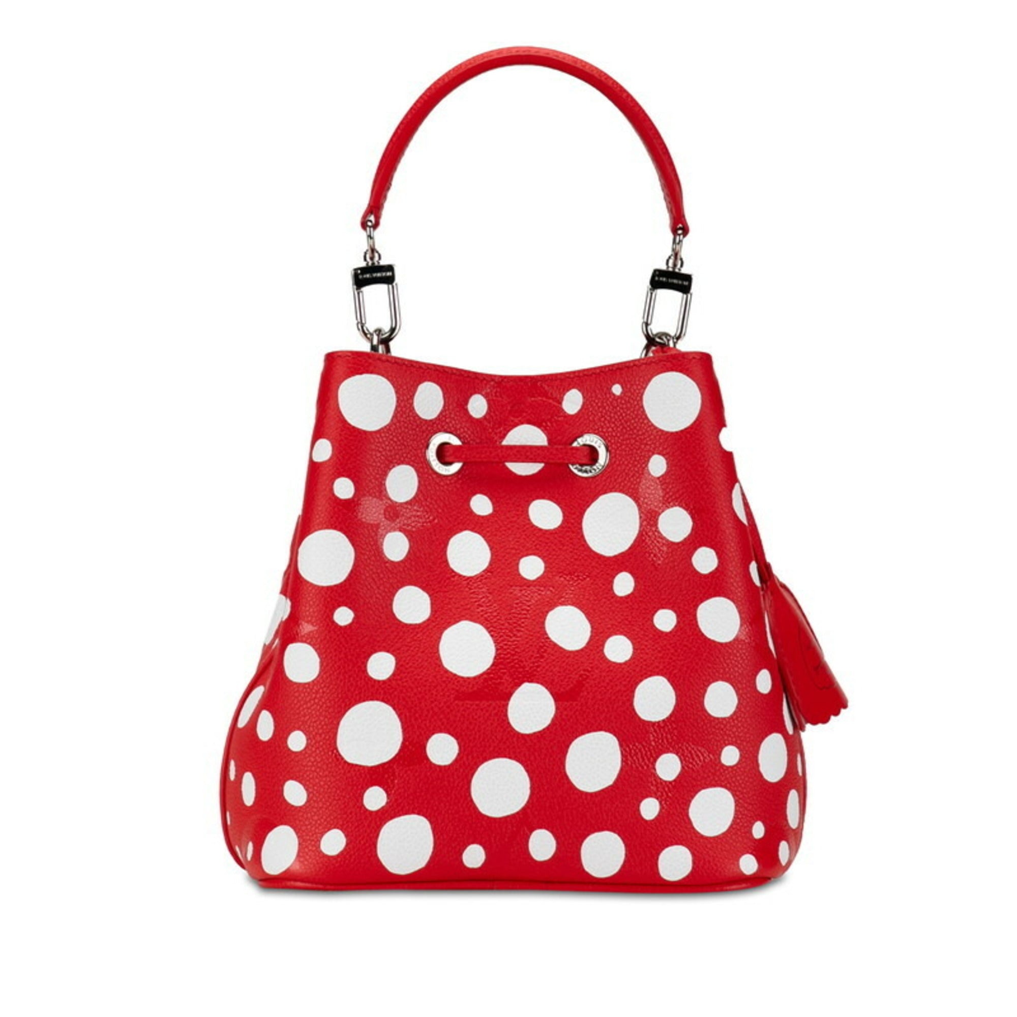 Louis Vuitton Red Color White Leather Handbag Shoulder Bag (Pre-Owned)