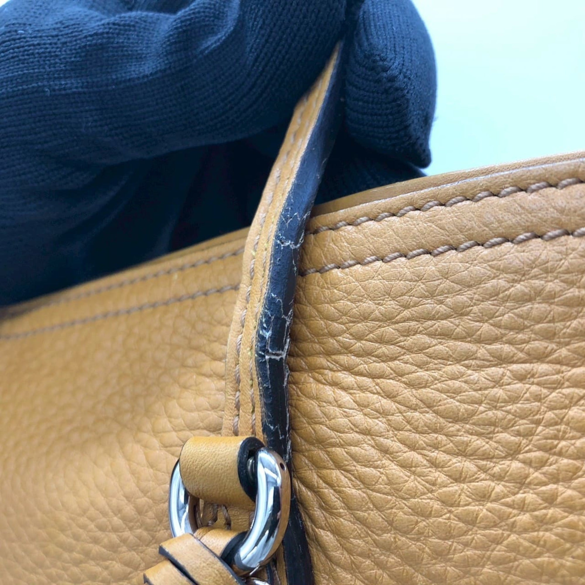 Gucci Yellow Leather Tote Bag (Pre-Owned)