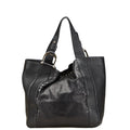 Gucci Black Leather Shoulder Bag Tote Bag (Pre-Owned)