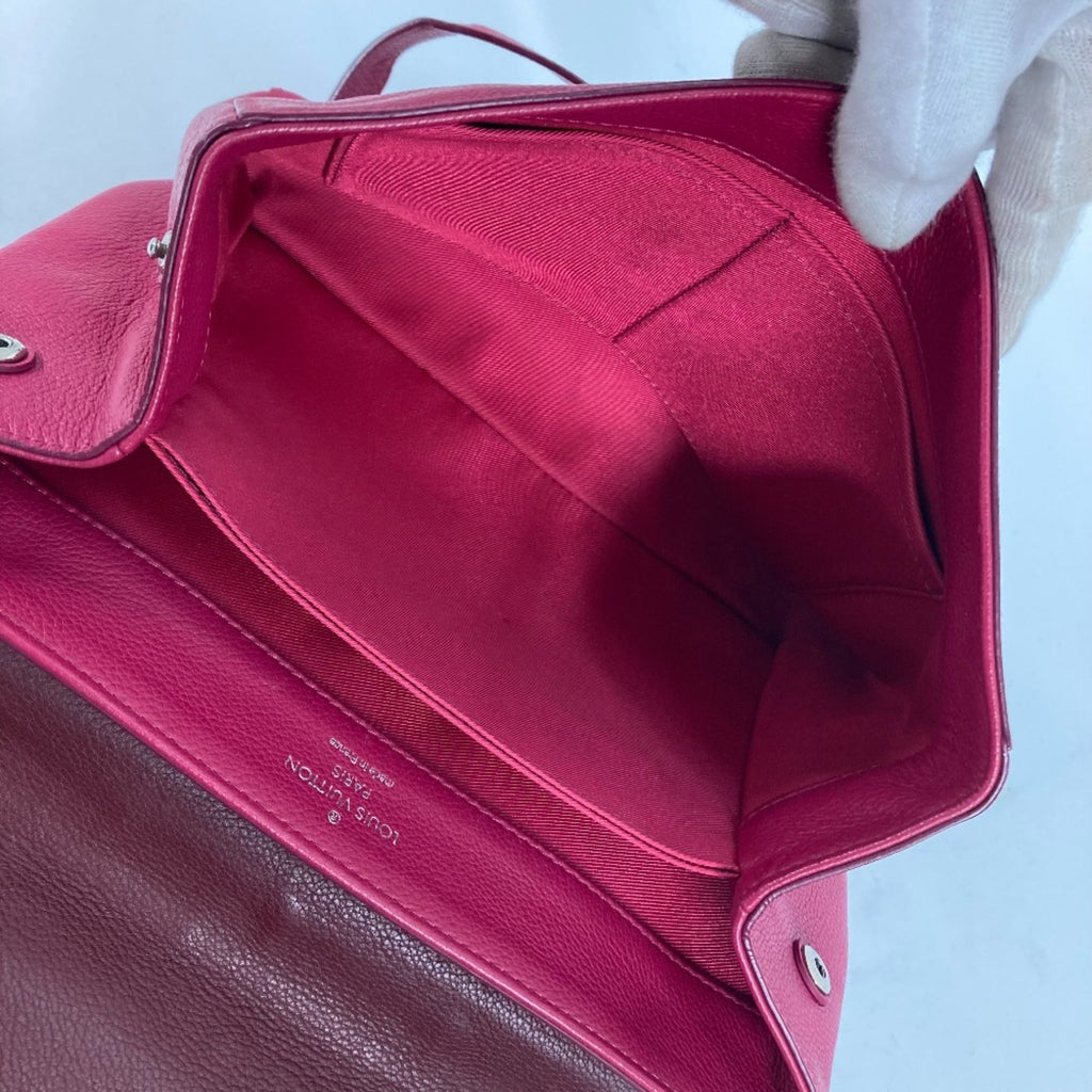 Louis Vuitton Purple Leather Handbag (Pre-Owned)