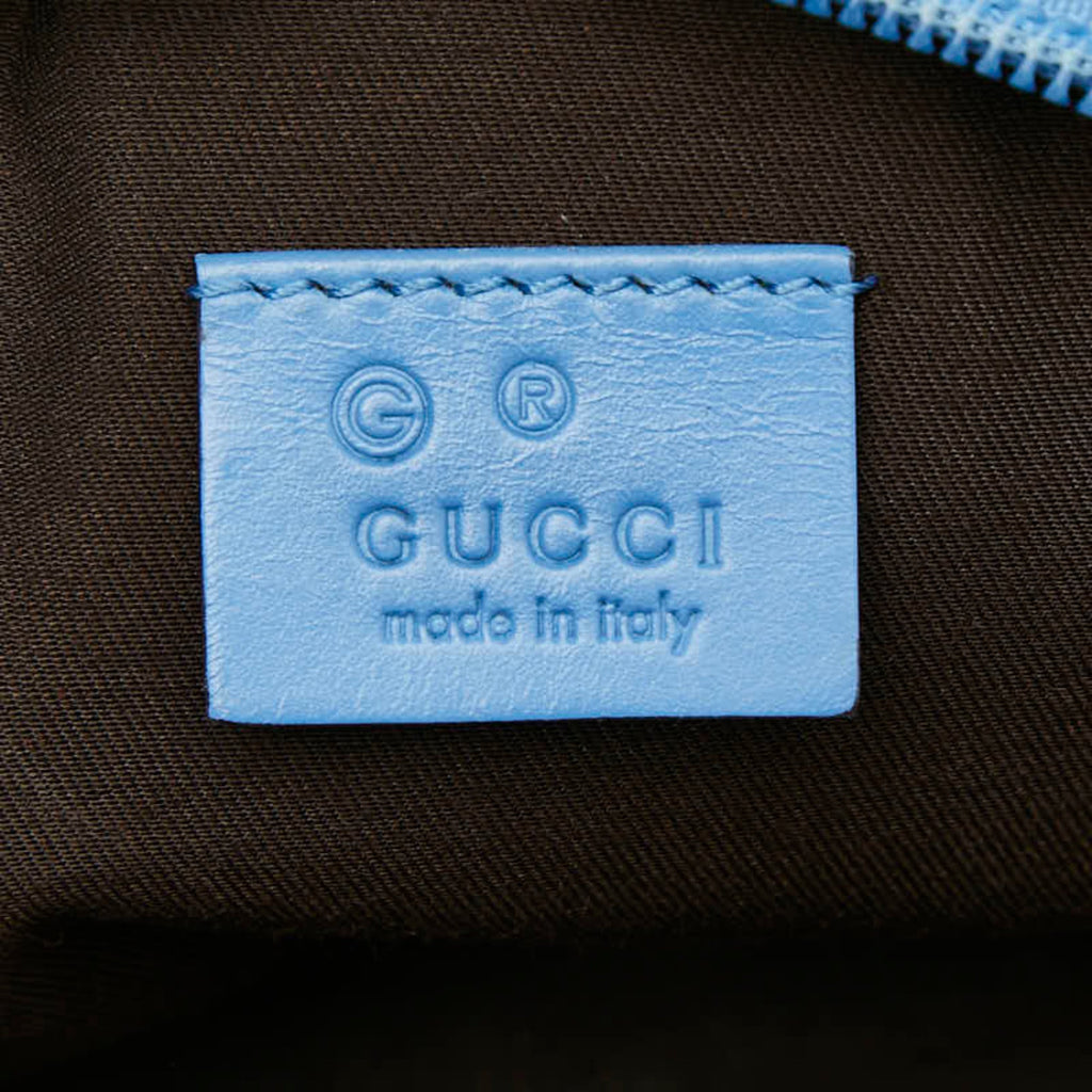 Gucci Blue Leather Pouch (Pre-Owned)