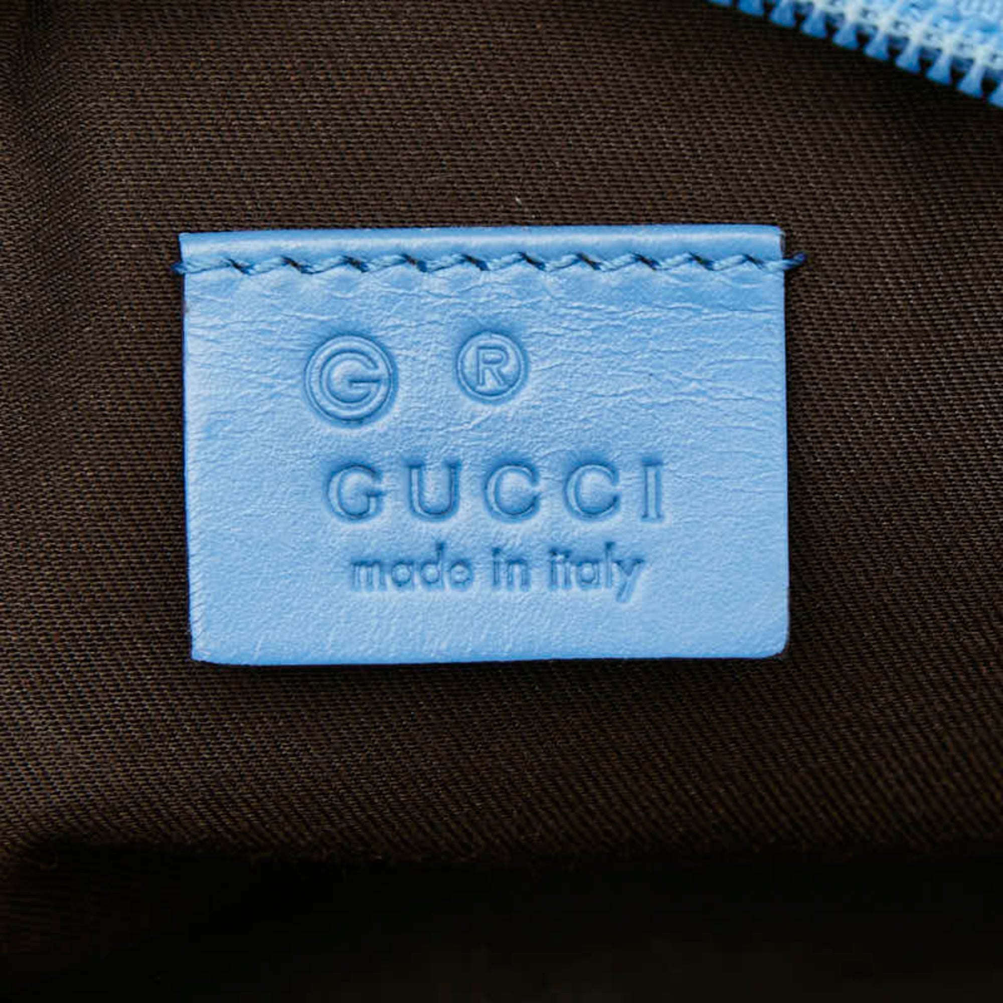 Gucci Blue Leather Pouch (Pre-Owned)