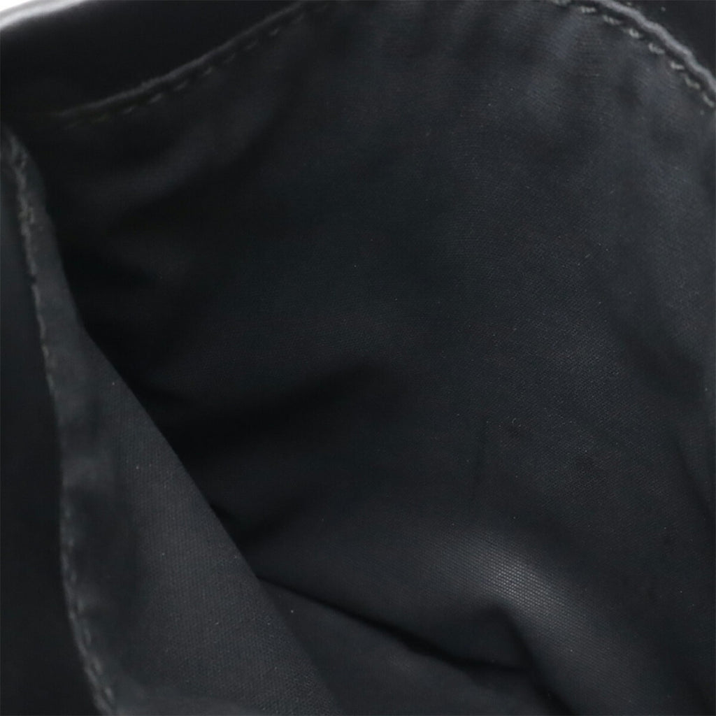 Bottega Veneta Black Leather Pochette Shoulder Bag (Pre-Owned)