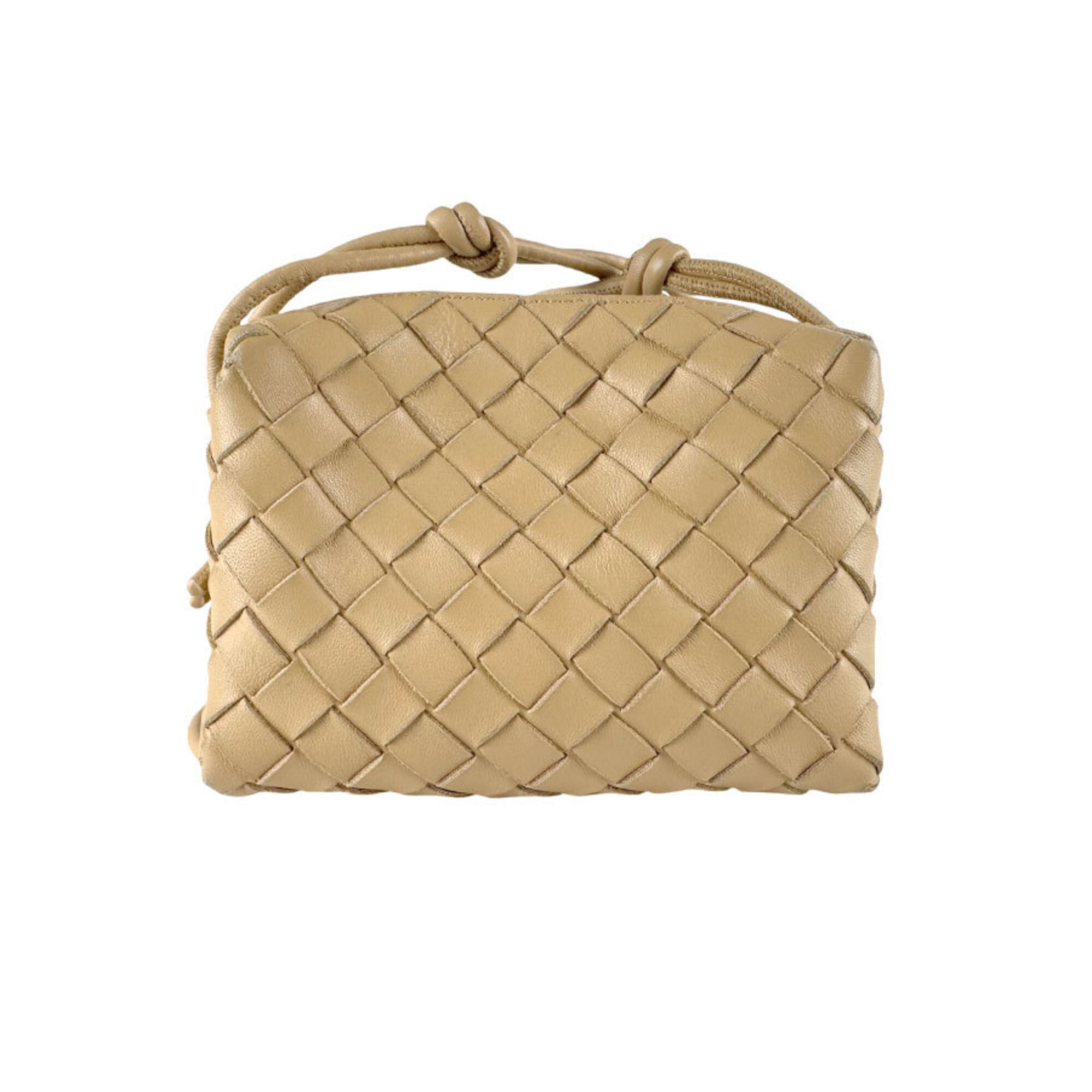 Bottega Veneta Beige Leather Shoulder Bag (Pre-Owned)
